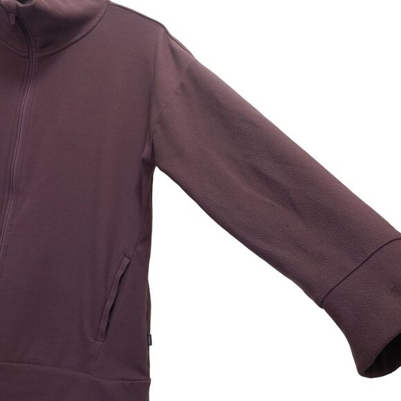 Mondetta Fleece Jacket Womens Medium Mauve Long Sleeve Full Zip High Neck Cozy - Picture 10 of 10
